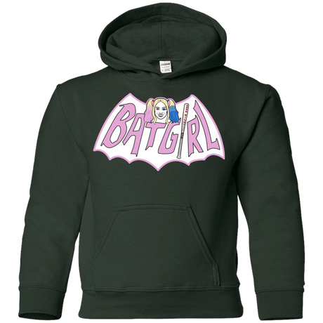 Sweatshirts Forest Green / YS Batgirl Youth Hoodie