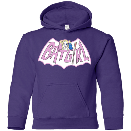 Sweatshirts Purple / YS Batgirl Youth Hoodie