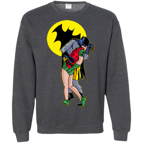 Sweatshirts Dark Heather / Small Batkiss Signal Crewneck Sweatshirt
