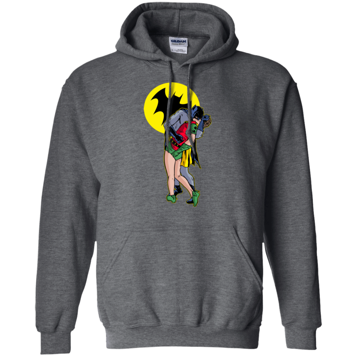 Sweatshirts Dark Heather / Small Batkiss Signal Pullover Hoodie