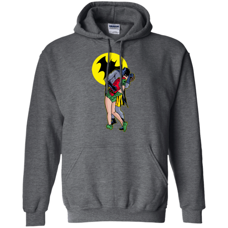 Sweatshirts Dark Heather / Small Batkiss Signal Pullover Hoodie