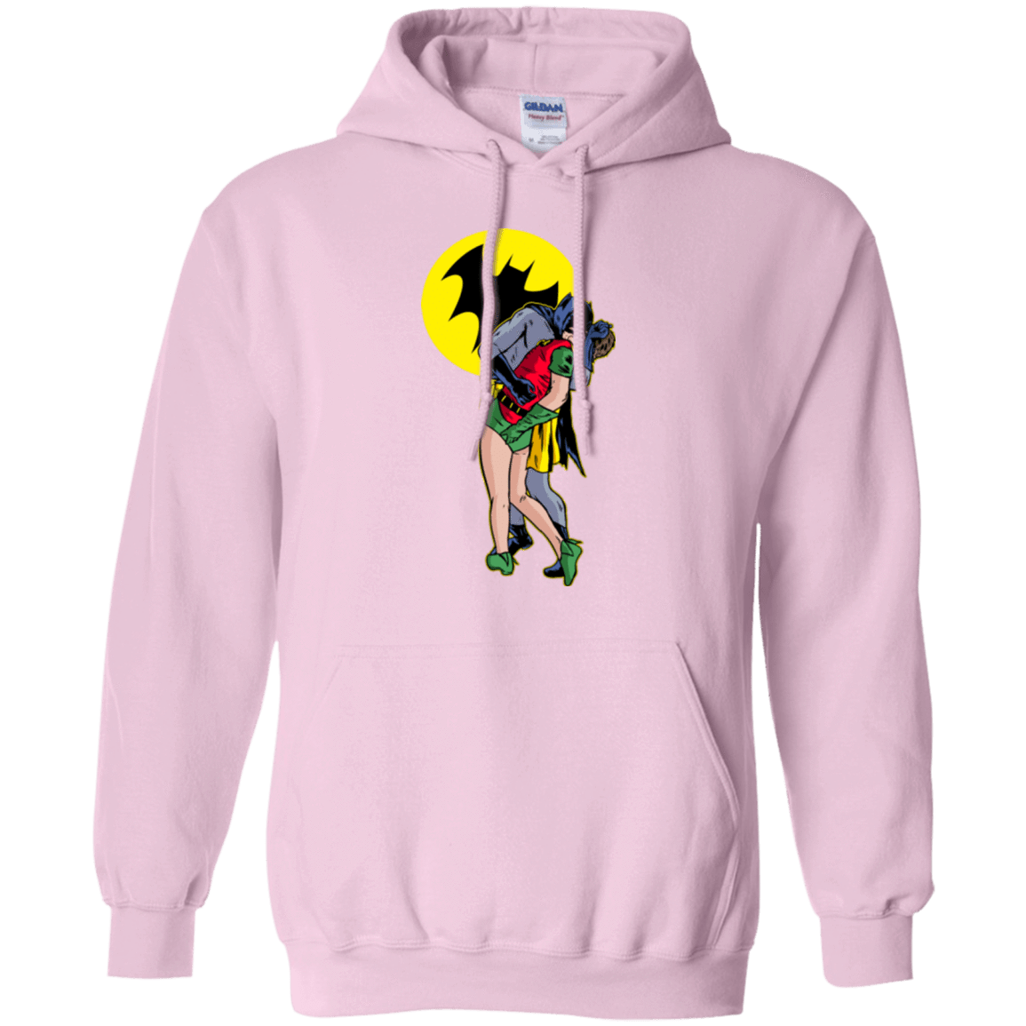 Sweatshirts Light Pink / Small Batkiss Signal Pullover Hoodie