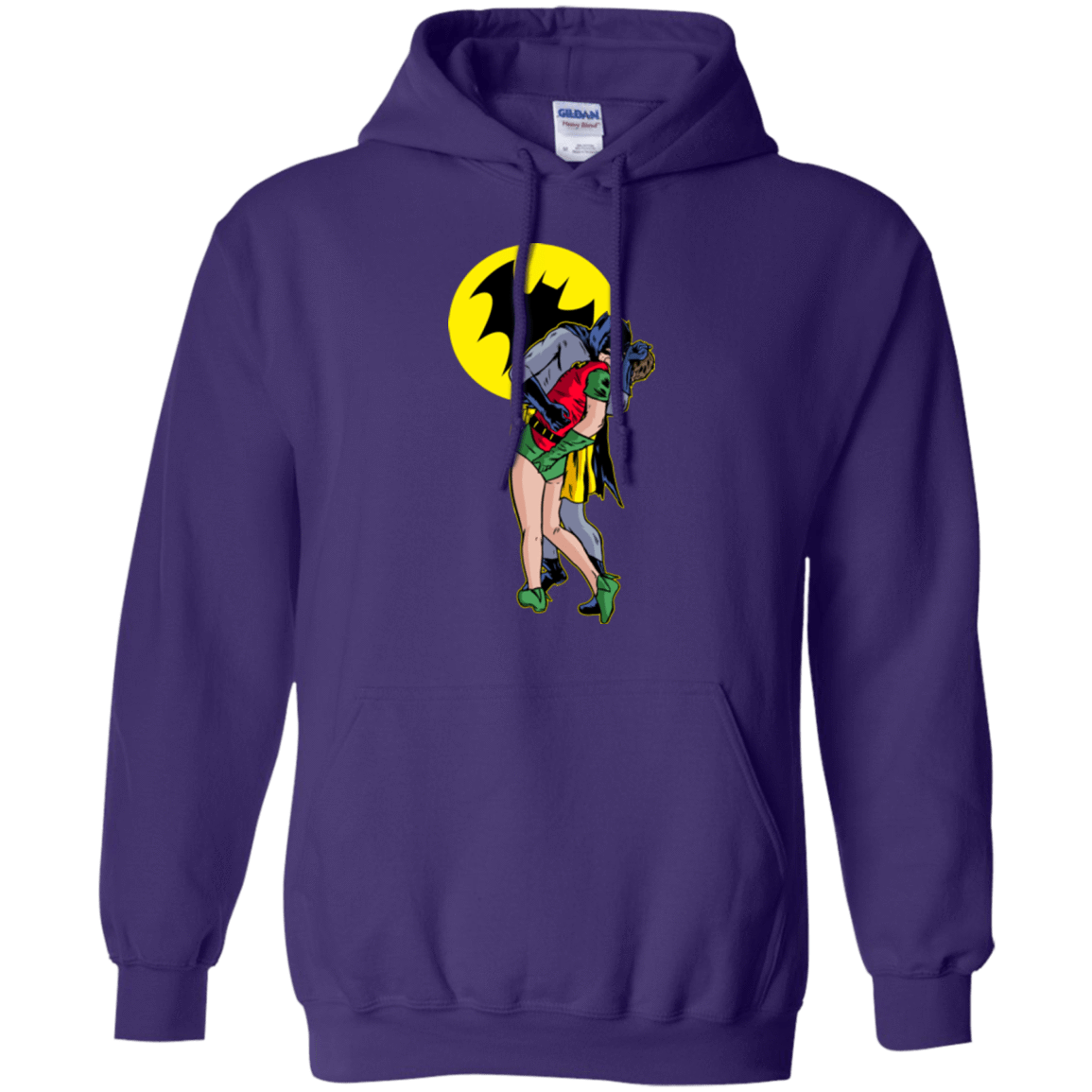 Sweatshirts Purple / Small Batkiss Signal Pullover Hoodie