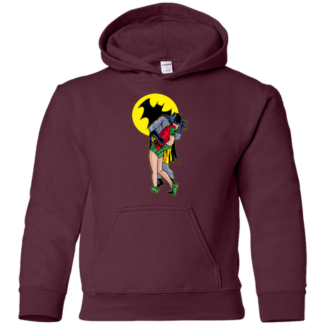 Sweatshirts Maroon / YS Batkiss Signal Youth Hoodie