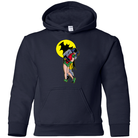 Sweatshirts Navy / YS Batkiss Signal Youth Hoodie