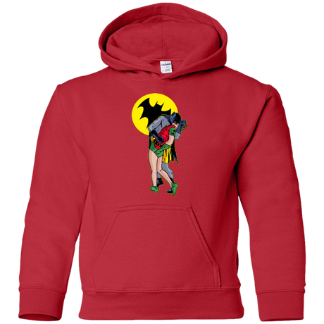 Sweatshirts Red / YS Batkiss Signal Youth Hoodie