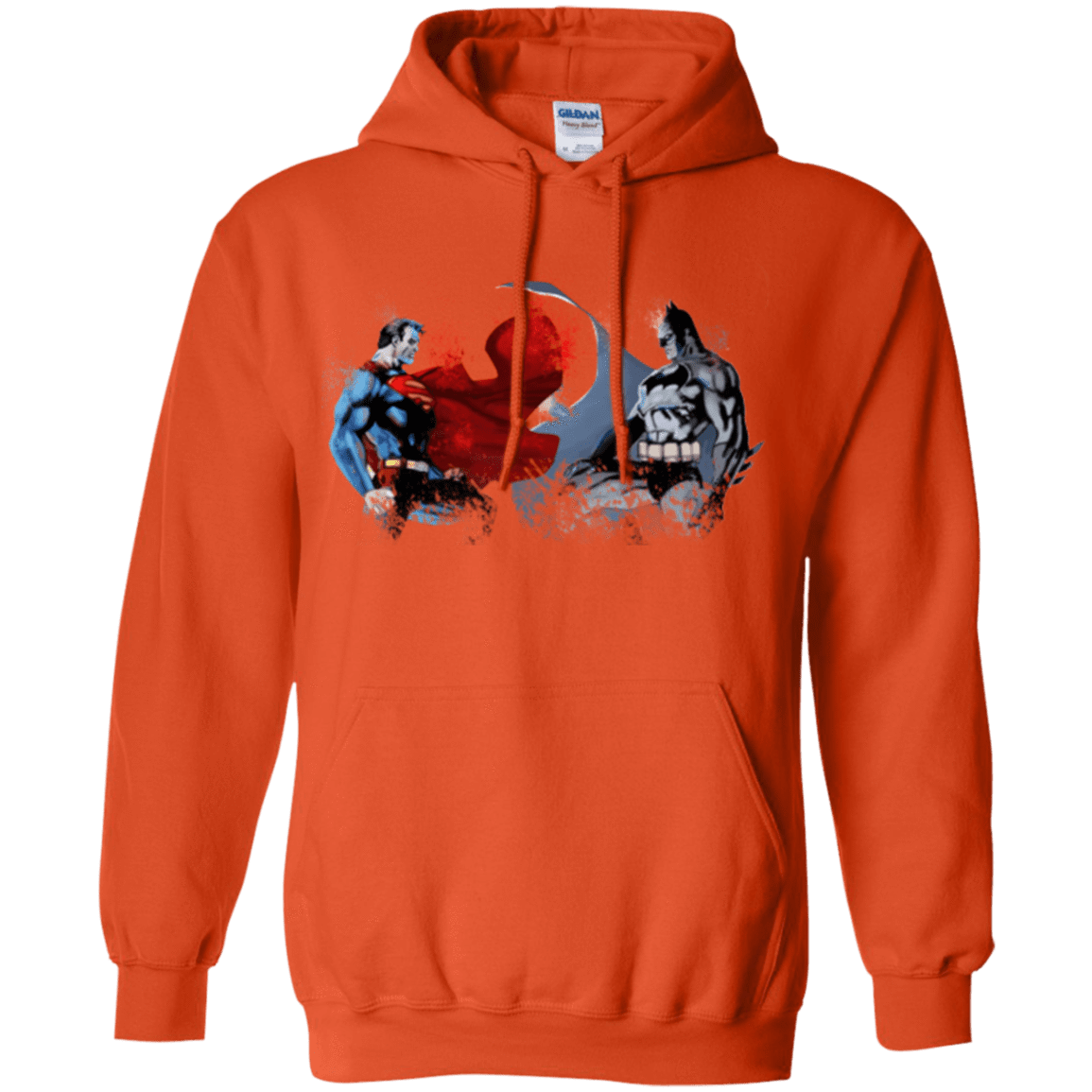Sweatshirts Orange / Small Batman vs Superman Pullover Hoodie
