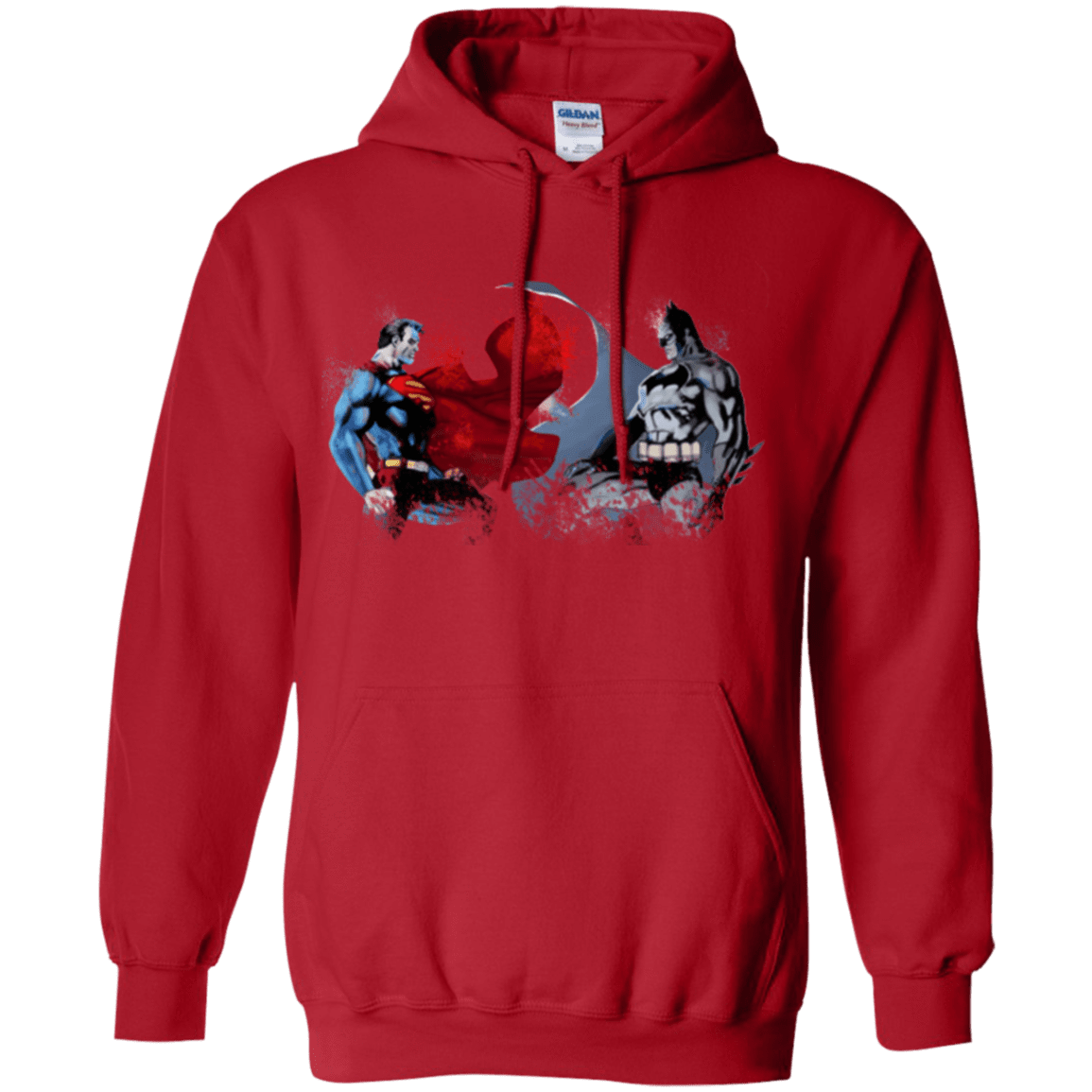 Sweatshirts Red / Small Batman vs Superman Pullover Hoodie