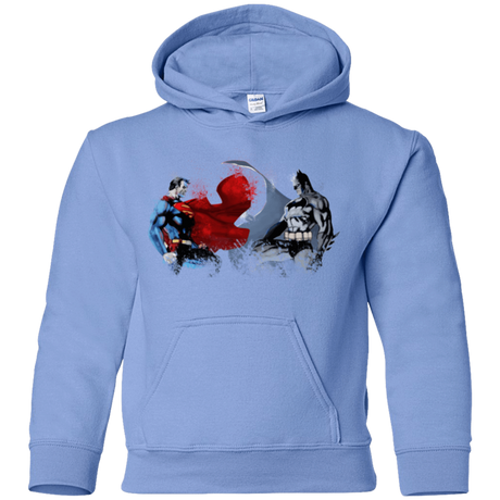 Sweatshirts Carolina Blue / YS Batman vs Superman Youth Hoodie
