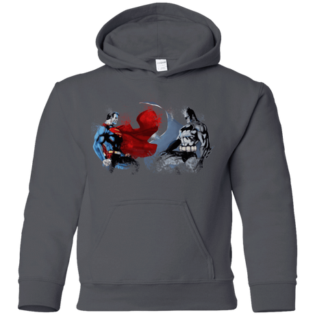 Sweatshirts Charcoal / YS Batman vs Superman Youth Hoodie