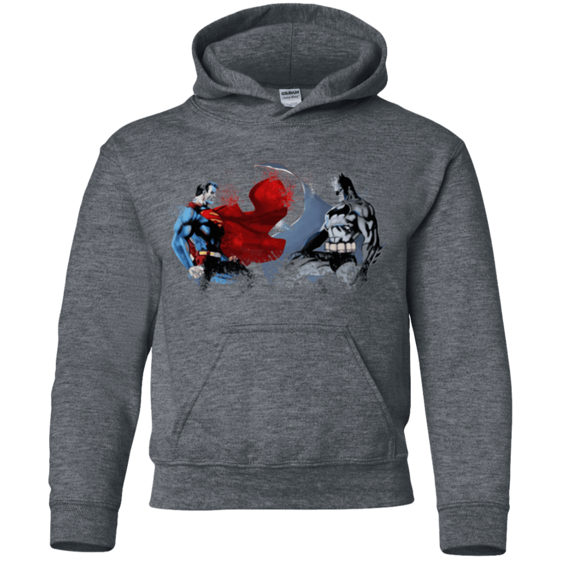 Sweatshirts Dark Heather / YS Batman vs Superman Youth Hoodie