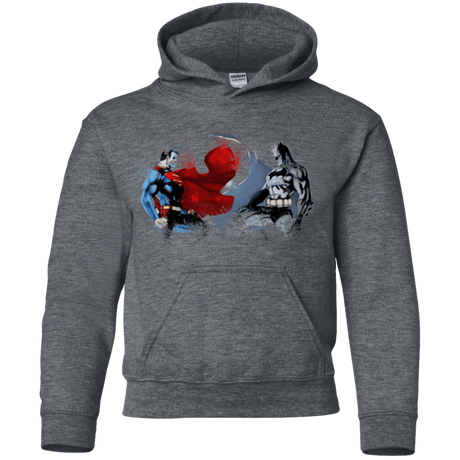 Sweatshirts Dark Heather / YS Batman vs Superman Youth Hoodie