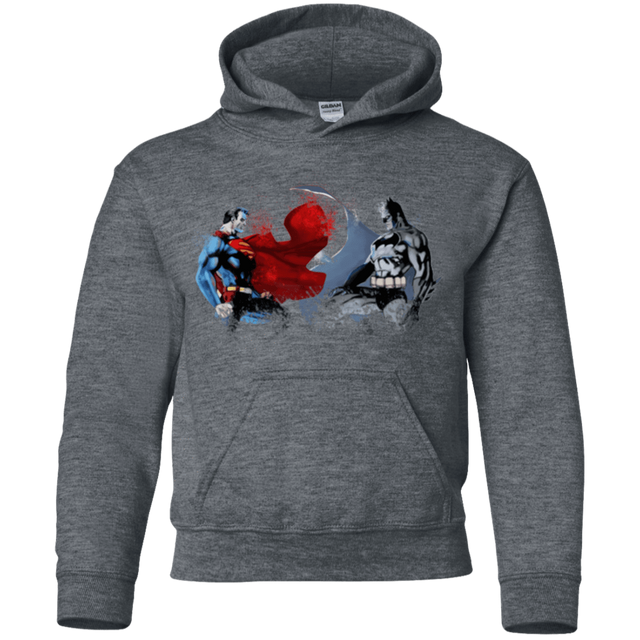 Sweatshirts Dark Heather / YS Batman vs Superman Youth Hoodie