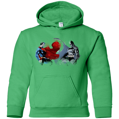 Sweatshirts Irish Green / YS Batman vs Superman Youth Hoodie