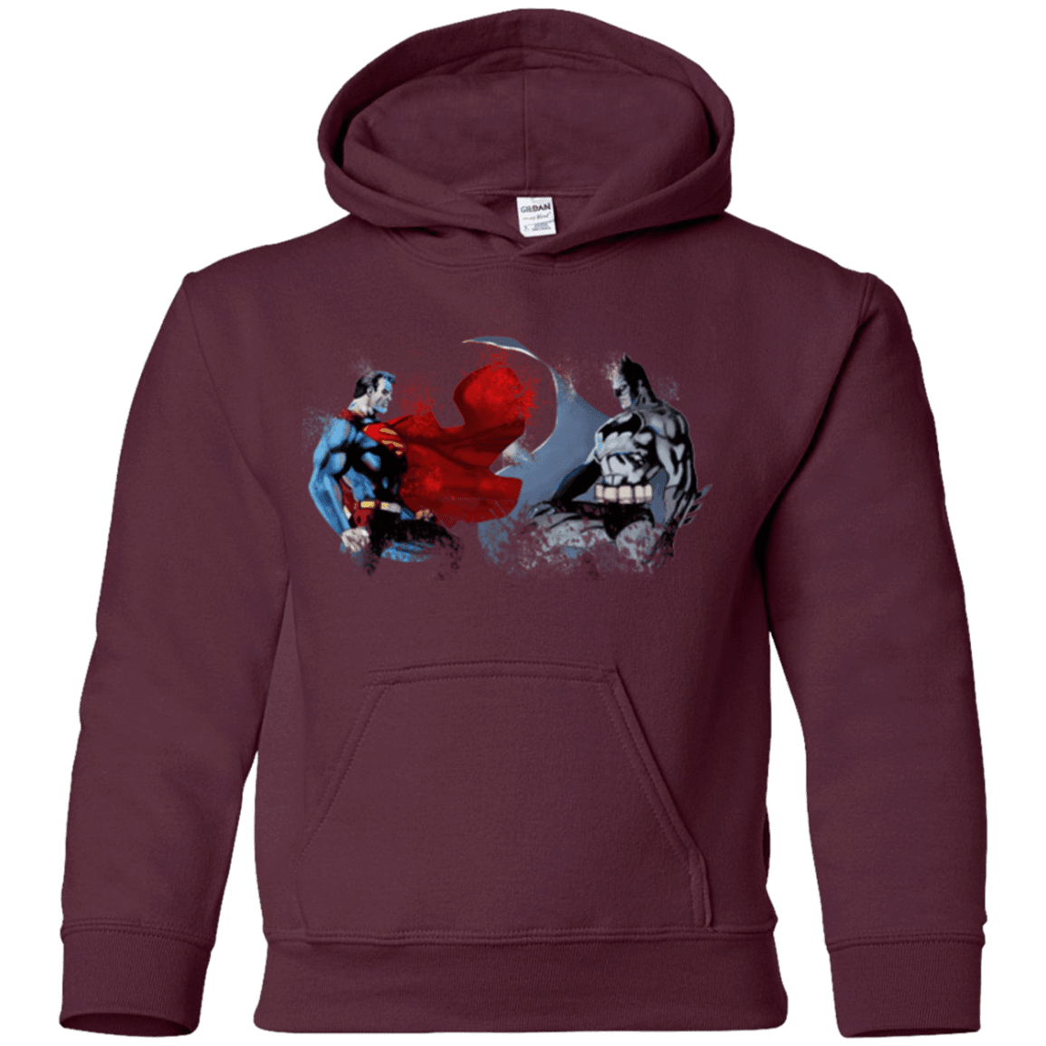 Sweatshirts Maroon / YS Batman vs Superman Youth Hoodie