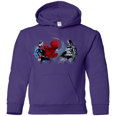 Sweatshirts Purple / YS Batman vs Superman Youth Hoodie