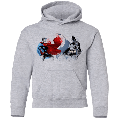 Sweatshirts Sport Grey / YS Batman vs Superman Youth Hoodie