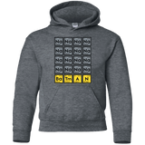 Sweatshirts Dark Heather / YS Batmanium Youth Hoodie