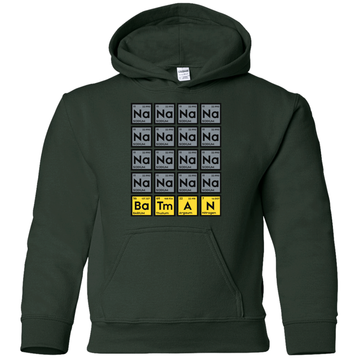 Sweatshirts Forest Green / YS Batmanium Youth Hoodie