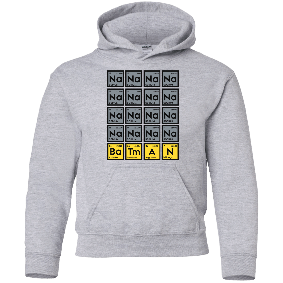 Sweatshirts Sport Grey / YS Batmanium Youth Hoodie