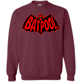 Sweatshirts Maroon / Small Batpool Crewneck Sweatshirt