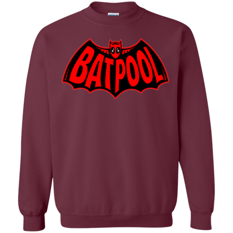 Sweatshirts Maroon / Small Batpool Crewneck Sweatshirt