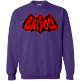Sweatshirts Purple / Small Batpool Crewneck Sweatshirt