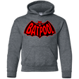 Sweatshirts Dark Heather / YS Batpool Youth Hoodie