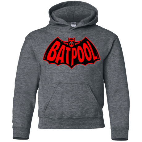 Sweatshirts Dark Heather / YS Batpool Youth Hoodie