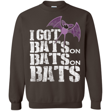 Sweatshirts Dark Chocolate / Small Bats on Bats on Bats Crewneck Sweatshirt