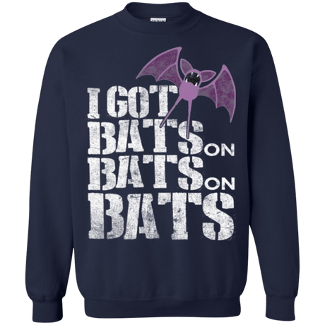 Sweatshirts Navy / Small Bats on Bats on Bats Crewneck Sweatshirt