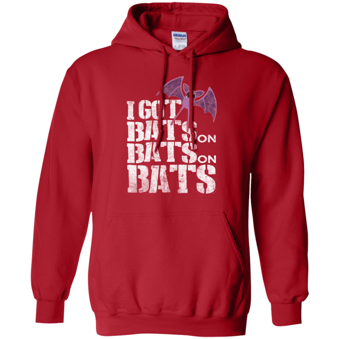 Sweatshirts Red / Small Bats on Bats on Bats Pullover Hoodie