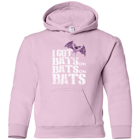 Sweatshirts Light Pink / YS Bats on Bats on Bats Youth Hoodie