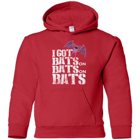 Sweatshirts Red / YS Bats on Bats on Bats Youth Hoodie