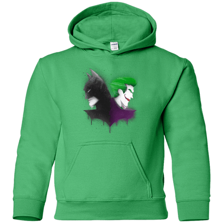 Sweatshirts Irish Green / YS Bats Youth Hoodie