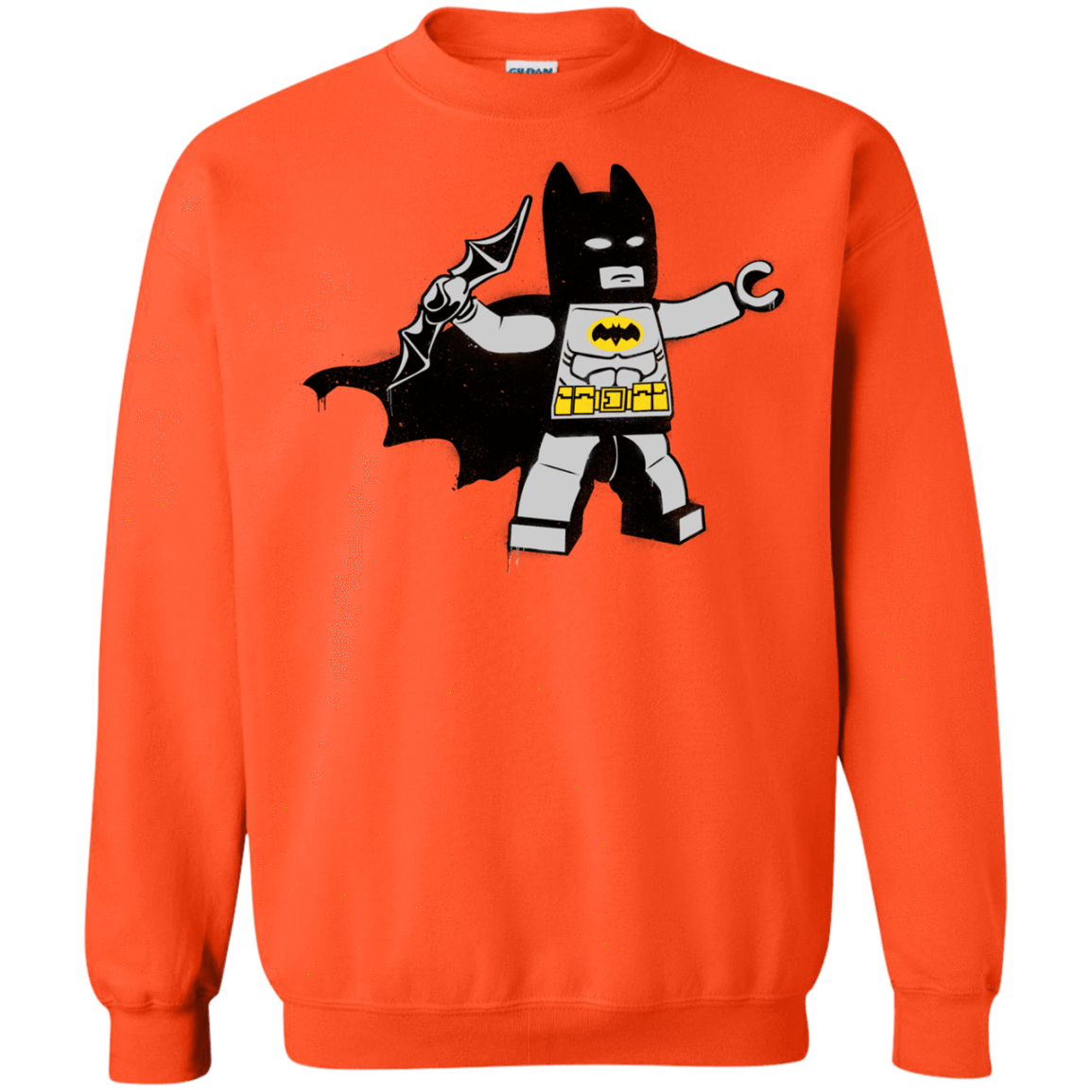 Sweatshirts Orange / Small Batsy Lego Crewneck Sweatshirt