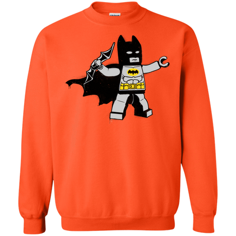 Sweatshirts Orange / Small Batsy Lego Crewneck Sweatshirt