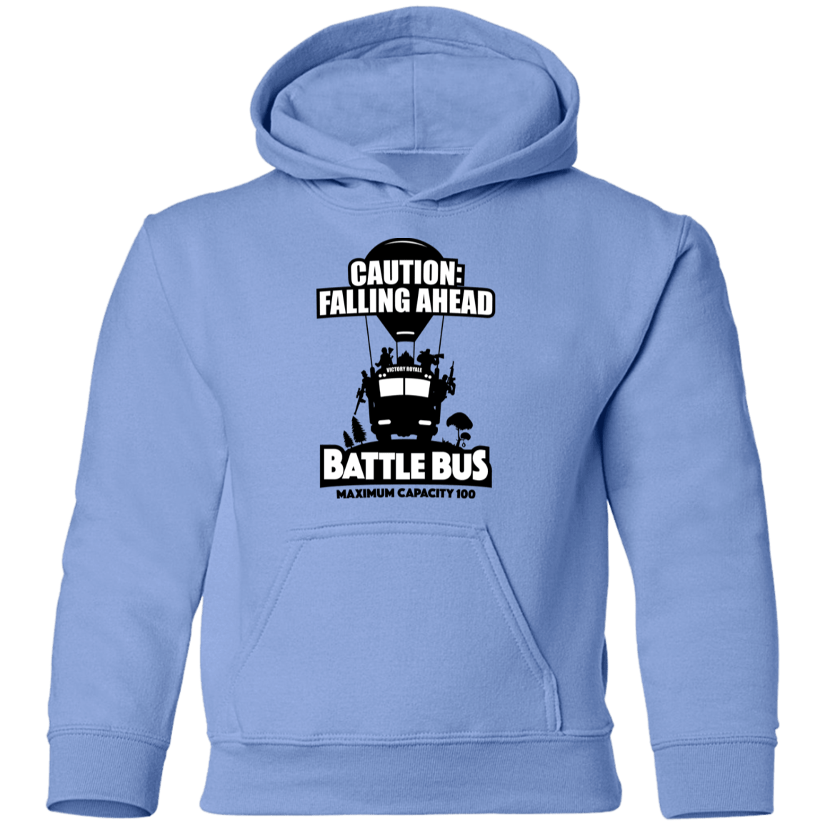 Sweatshirts Carolina Blue / YS Battle Bus Youth Pullover Hoodie