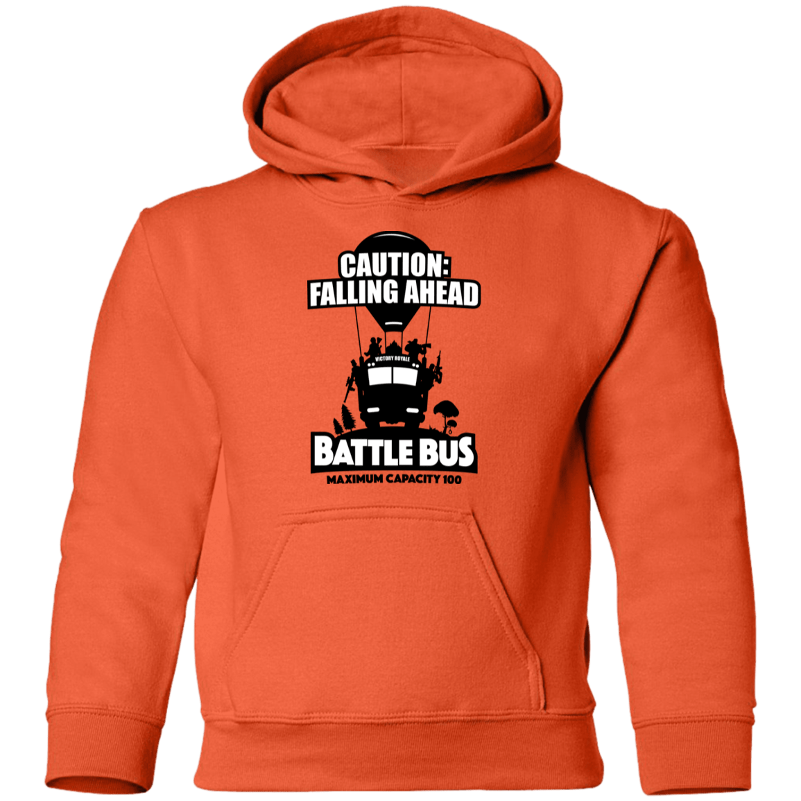 Sweatshirts Orange / YS Battle Bus Youth Pullover Hoodie