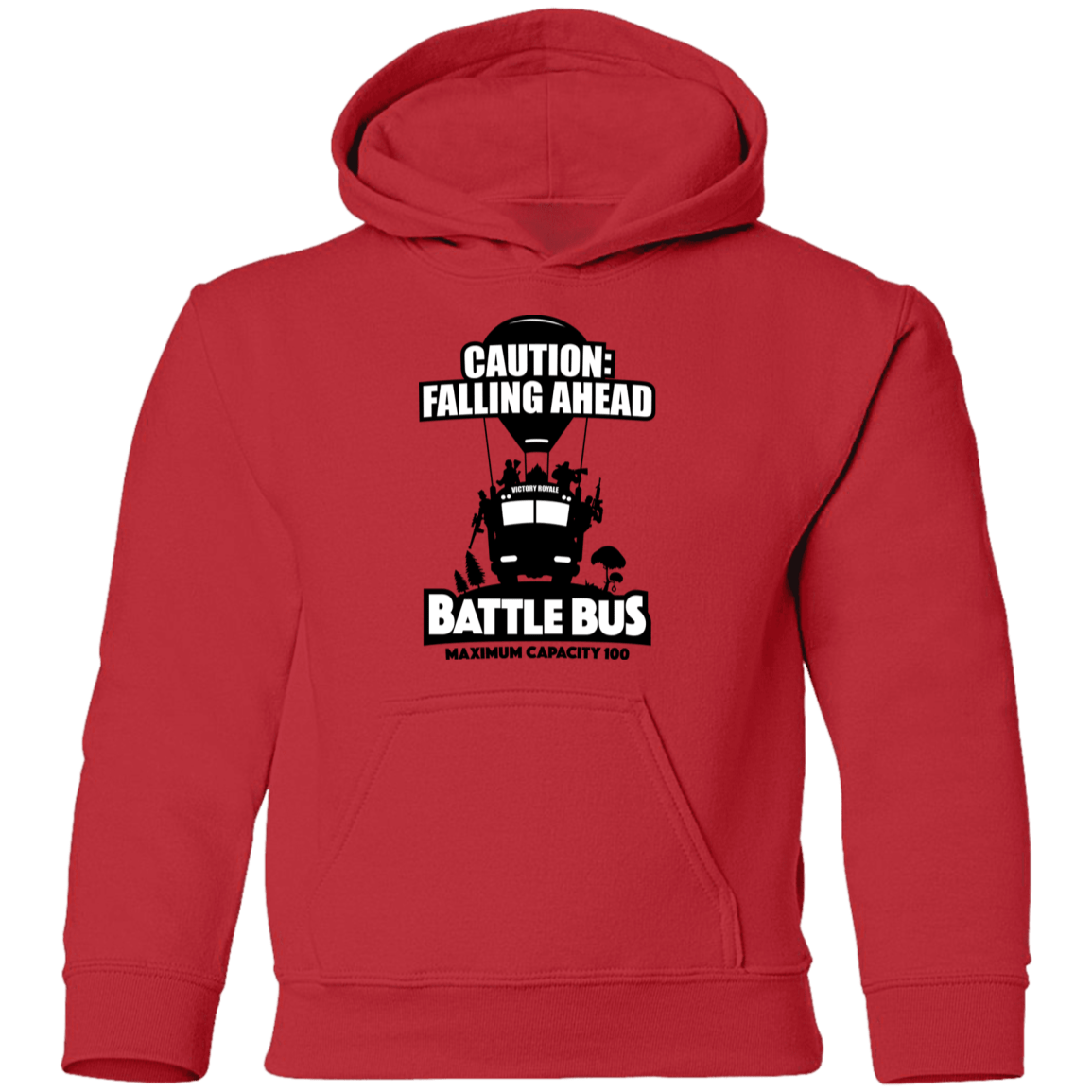 Sweatshirts Red / YS Battle Bus Youth Pullover Hoodie