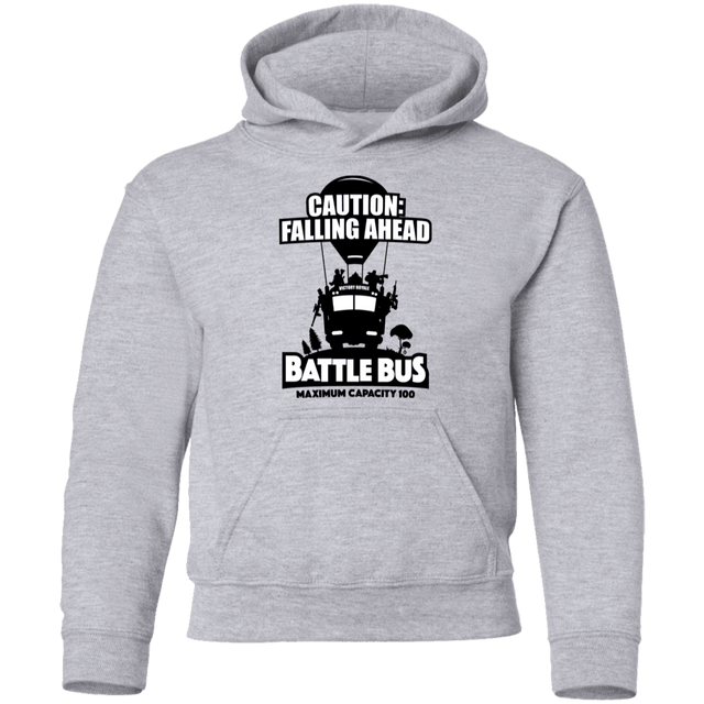 Sweatshirts Sport Grey / YS Battle Bus Youth Pullover Hoodie