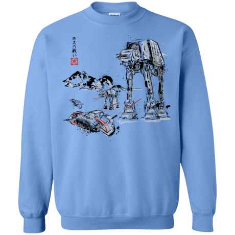 Sweatshirts Carolina Blue / Small Battle in the Snow Sumi e Crewneck Sweatshirt