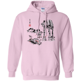 Sweatshirts Light Pink / Small Battle in the Snow Sumi e Pullover Hoodie