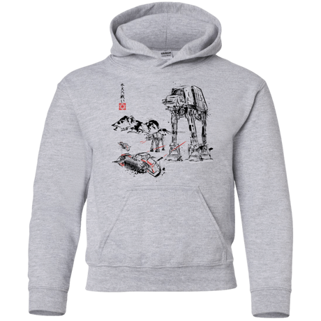 Sweatshirts Sport Grey / YS Battle in the Snow Sumi e Youth Hoodie