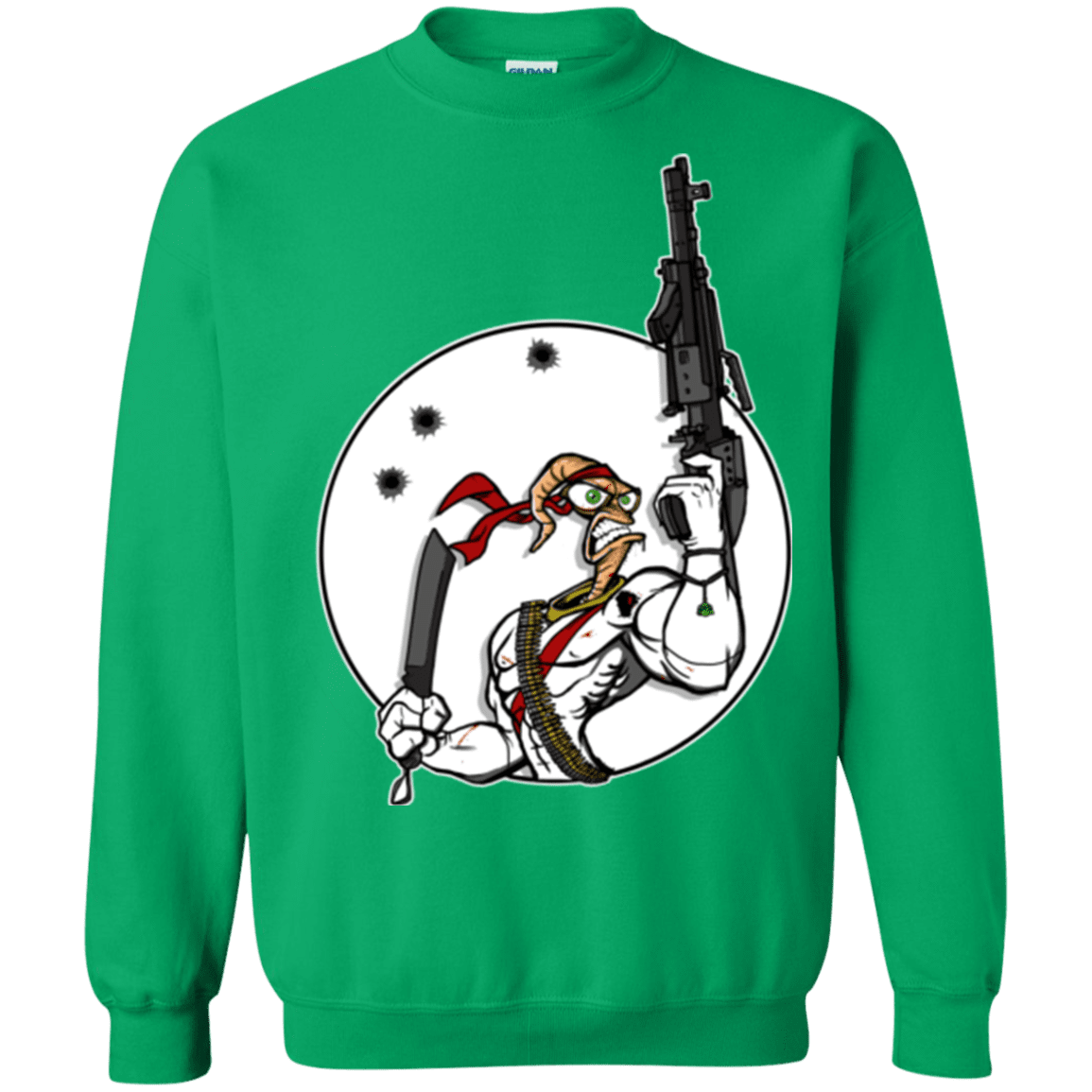 Sweatshirts Irish Green / S Battle Worm Crewneck Sweatshirt