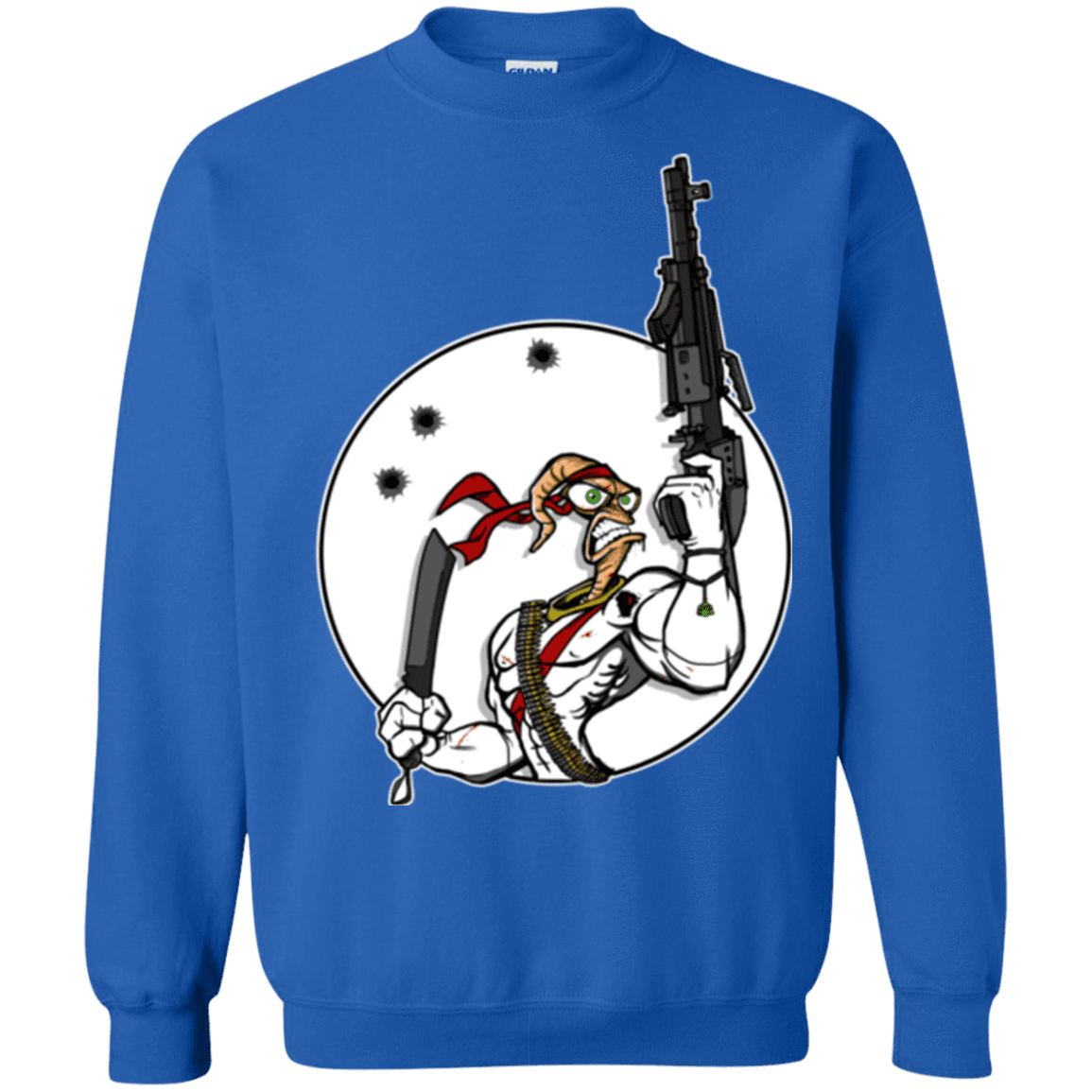 Sweatshirts Royal / S Battle Worm Crewneck Sweatshirt