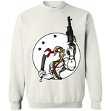 Sweatshirts White / S Battle Worm Crewneck Sweatshirt