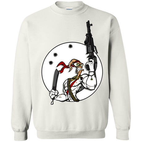 Sweatshirts White / S Battle Worm Crewneck Sweatshirt