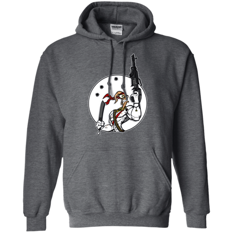 Sweatshirts Dark Heather / S Battle Worm Pullover Hoodie