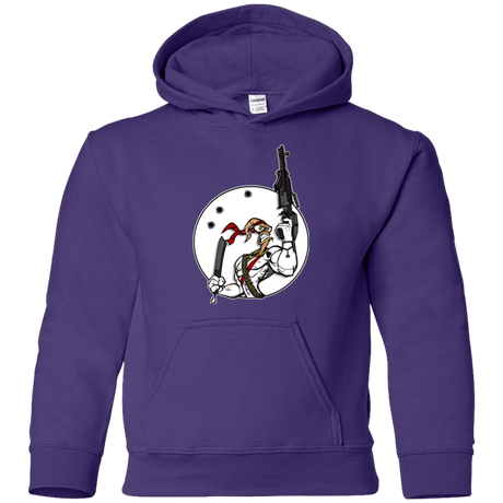 Sweatshirts Purple / YS Battle Worm Youth Hoodie